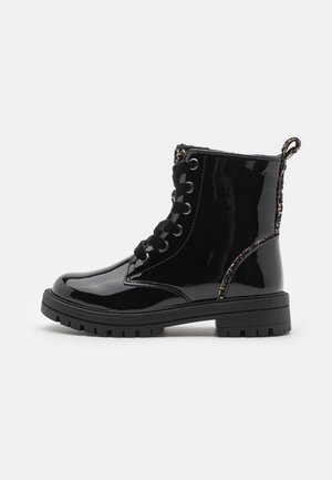 Lace-up ankle boots - black