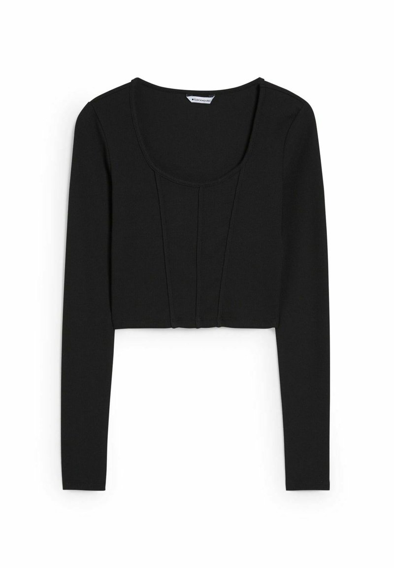 CLOCKHOUSE Longsleeve gemêleerd zwart