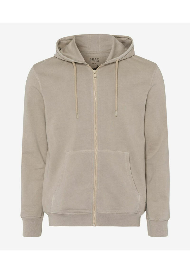 Herren Kapuzenpullover | BRAX SAMMY Sweatjacke frappe/beige - AL45372 Herren Kapuzenpullover | BRAX SAMMY Sweatjacke frappe/beige - AL45372