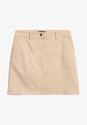 SUNFADED SHORT CHINO - Áčková sukně - desert beige