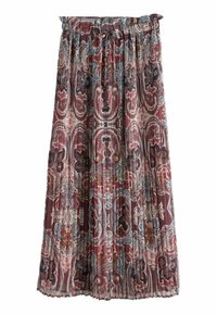 Next REGULAR FIT - PRINTED MIDI - Plisovaná sukně - pink