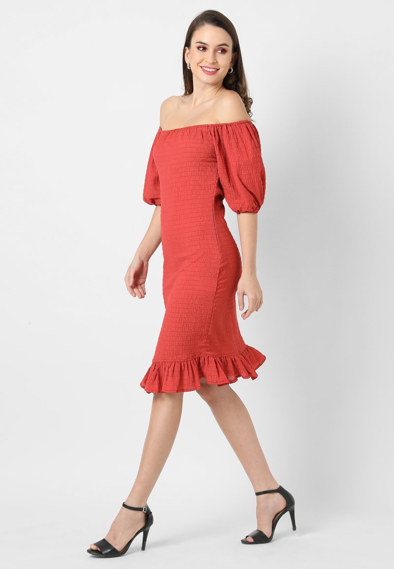 Damen Freizeitkleider | Campus Sutra TRIM Etuikleid orange - DY36775 Damen Freizeitkleider | Campus Sutra TRIM Etuikleid orange - DY36775