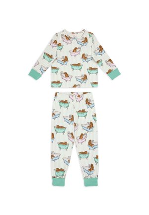 BUBBLE BATH LEOPARDS - Conjunto de pijama - green