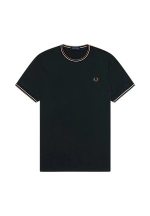 Fred Perry T-SHIRT À DOUBLE LISERÉ CONTRASTÉ - T-shirt basic - ntgrn dskbl dkca