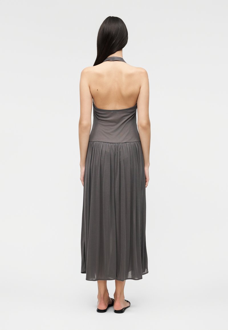 ST. AGNI FLUID HALTER DRESS - Jersey dress - soot/light brown - Zalando.ie ST. AGNI FLUID HALTER DRESS - Jersey dress - soot/light brown - Zalando.ie
