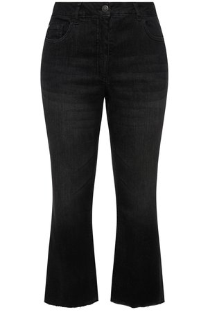 Angel of Style, 7/8 CLAIRE STRETCHKOMFORT GESCHNITTENER SAUM 5-POCKET - Jeans slim fit - black