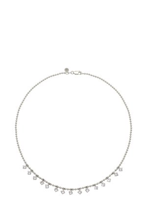 KUGEL MIT ZIRKONIA - Necklace - silver-coloured
