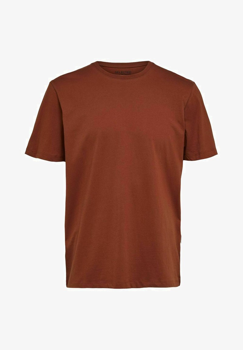Selected T-shirt basic - burnt henna