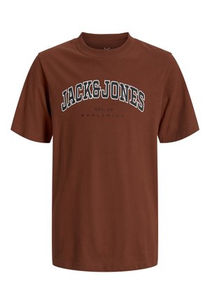 Jack & Jones Junior, JJECALEB - Majica kratkih rukava s printom - burnt henna