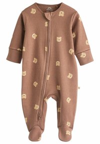 Next ZIPPED 4 PACK - REGULAR FIT - Strampler - tan brown bear