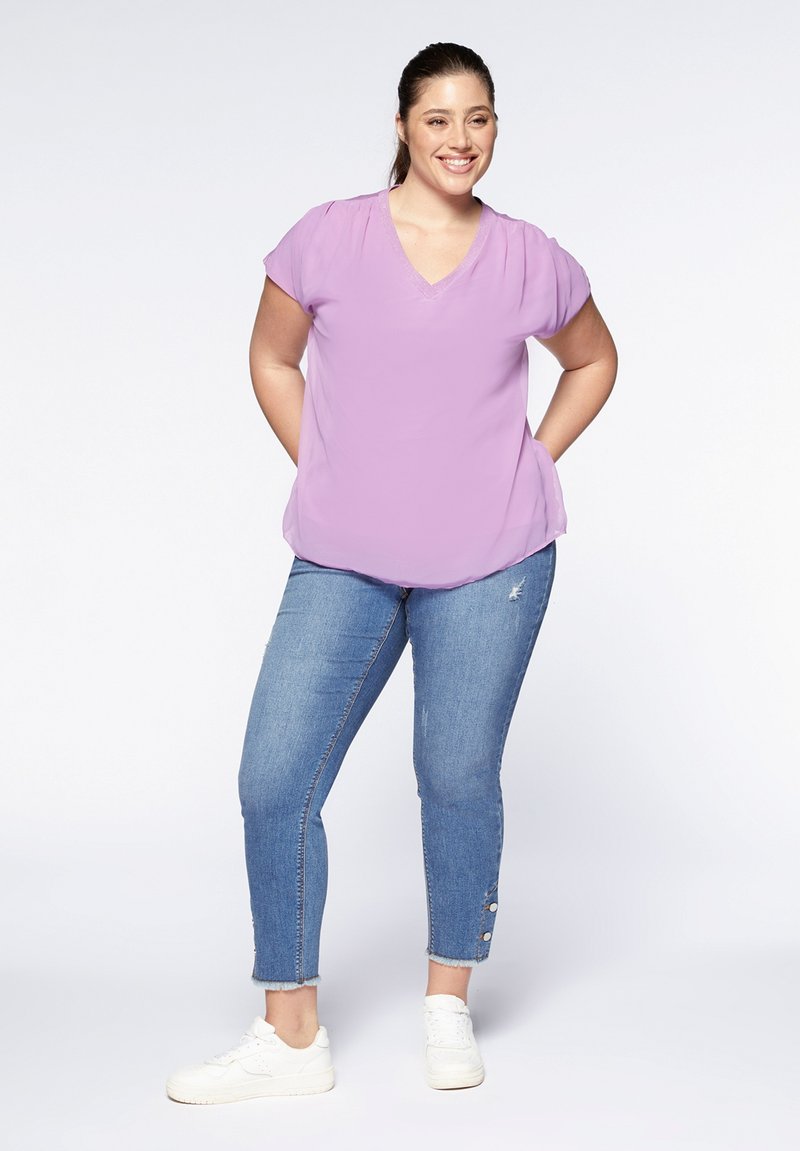 Fiorella Rubino T-shirt basic paars