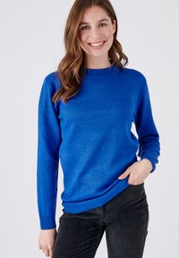 Damart COL ROND - Strickpullover - Porcelain Blue