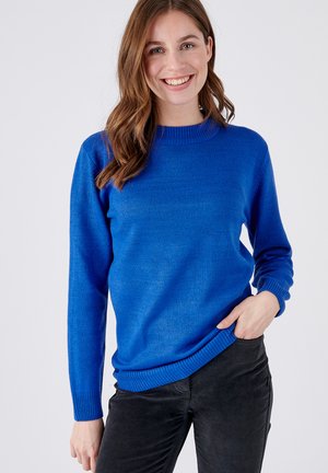 Damart COL ROND - Strickpullover - bleu porcelaine