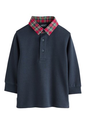 Next REGULAR FIT - Top s dlhým rukávom - navy tartan collar