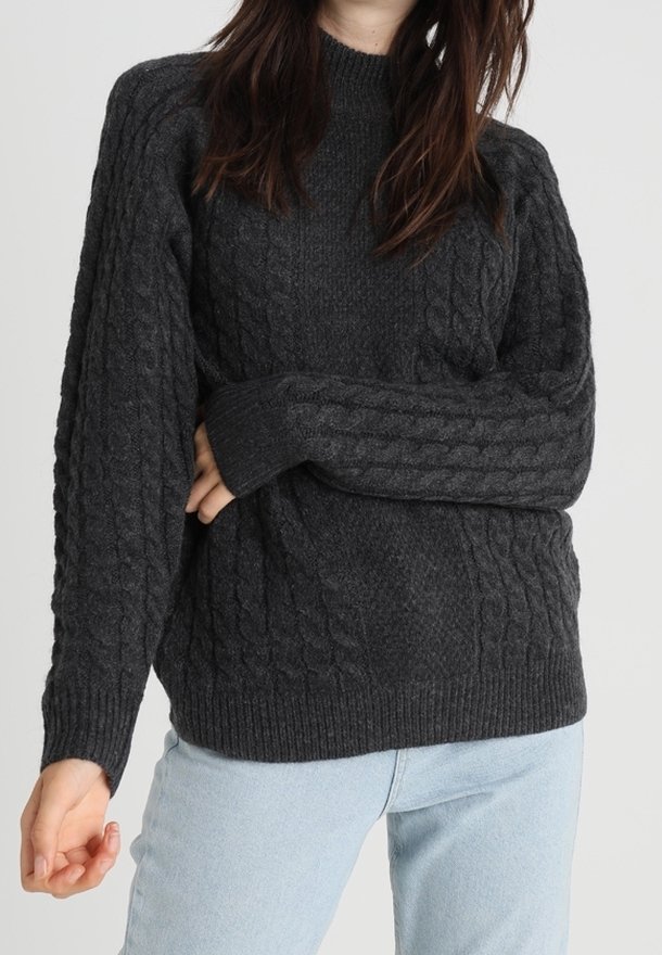 Vero Moda Maglione - mottled dark grey