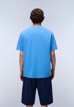 Napapijri BADGE - T-shirts - blue jasper