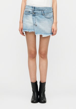 MICRO MINI RAP SKIRT VAPOUR - Jupe en jean - light blue denim
