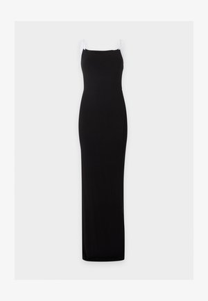 Anemos, CONTRAST STRAP MAXI TANK DRESS - Robe longue - black/white