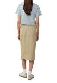s.Oliver MIT CARGOTASCHE - Wrap skirt - hellbraun
