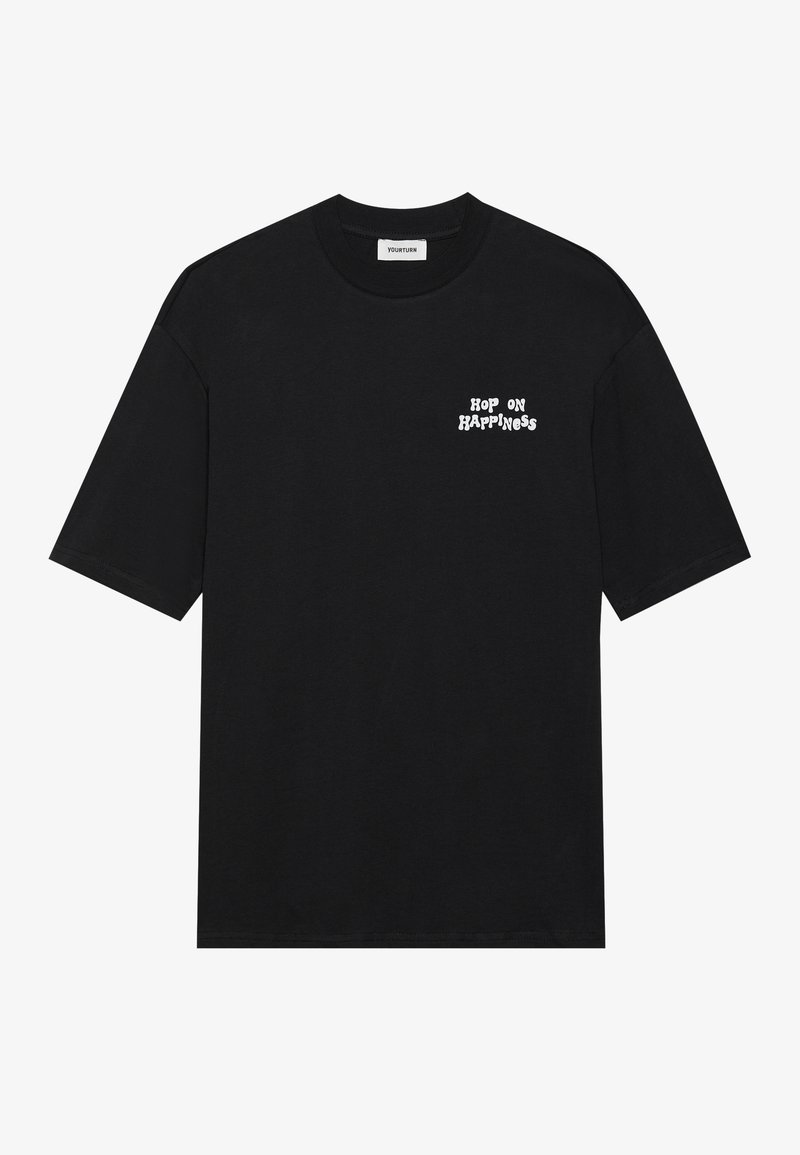 YOURTURN T-shirt print zwart YOURTURN T-shirt print zwart