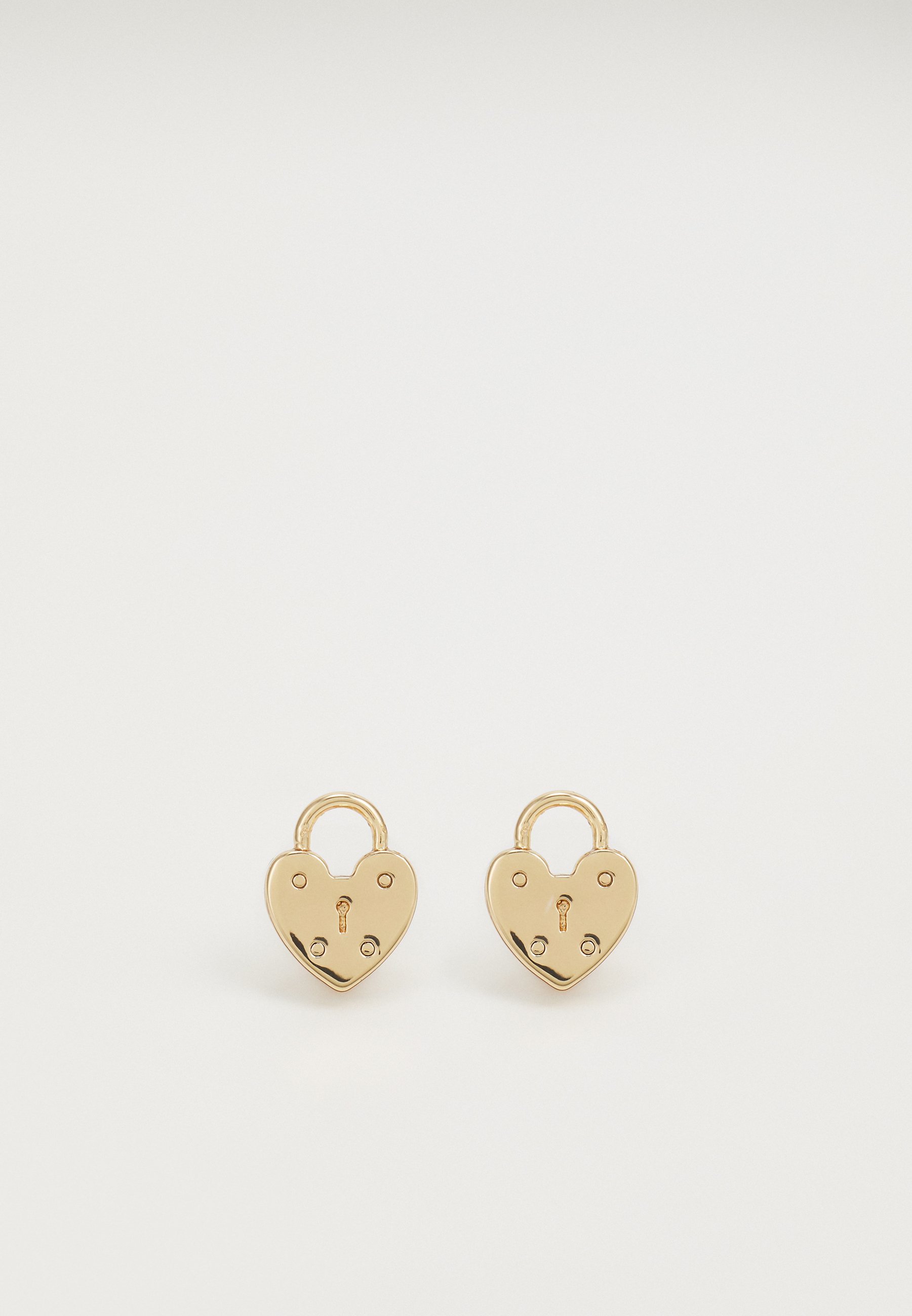 Lauren Ralph Lauren HEART LOCK STUD - Earrings - gold