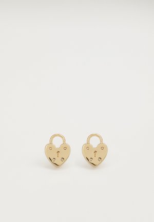Lauren Ralph Lauren HEART LOCK STUD - Orecchini - gold-coloured