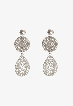 Gemshine MANDALA TROPFEN IN HOCHWERT - Boucles d'oreilles - silberfarben