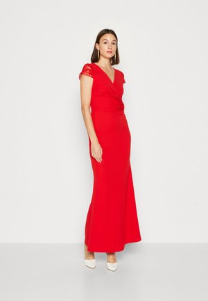 WAL G. WRAP MAXI DRESS - Jerseykjole - red