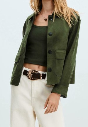 Veste en similicuir - green