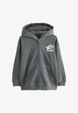 Next, Sweat zippé - charcoal grey