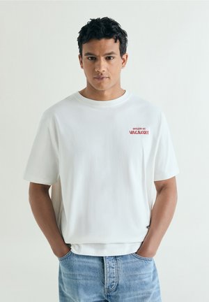 Scalpers, SCALPERS OFF LINE TEE - T-shirt imprimé - off white