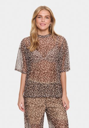 LOREENSZ - Print T-shirt - black reg leo