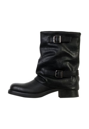 BOUCLES BRIDES - Bottines de cowboy / motard - noir