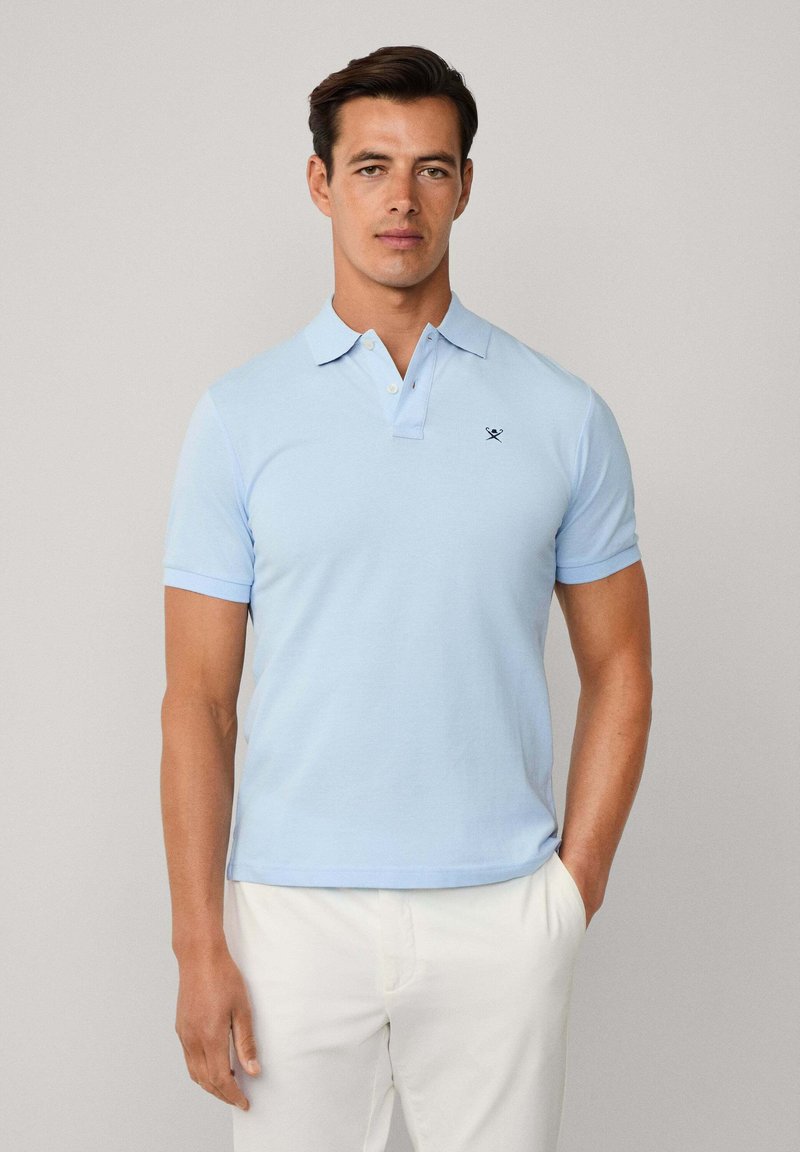Hackett London SLIM FIT LOGO - Polokošeľa - sky blue
