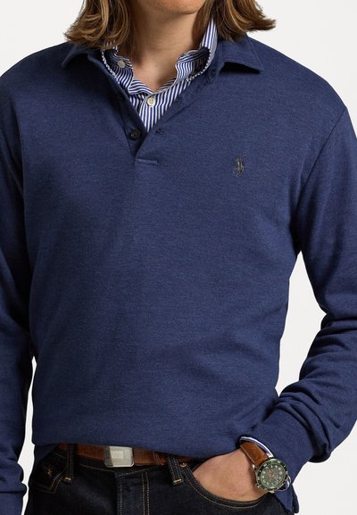 Polo Ralph Lauren LUXURY JERSEY POLO SHIRT - T-shirt à manches longues - spring navy heather