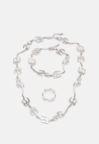 Jack & Jones - JACCOLTON RINGS & BRACELET UNISEX SET - Kaklarota - silver-coloured Miniatūras attēls 1