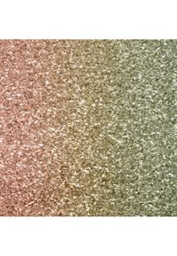 Fint glitter i en gradient som går fra roségull til grønn. Teksturen ser reflekterende ut med glitrende partikler gjennom hele.