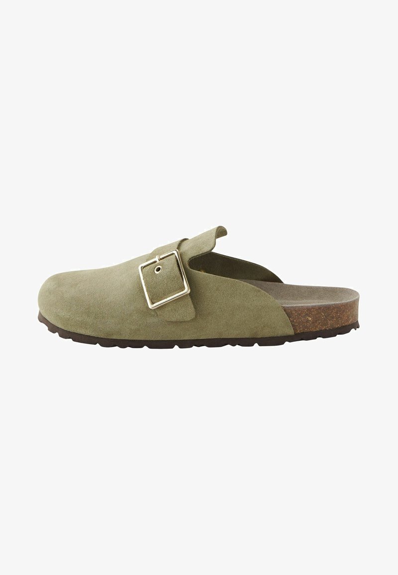 Next FOREVER COMFORT FOOTBED - Sandalias planas - khaki green