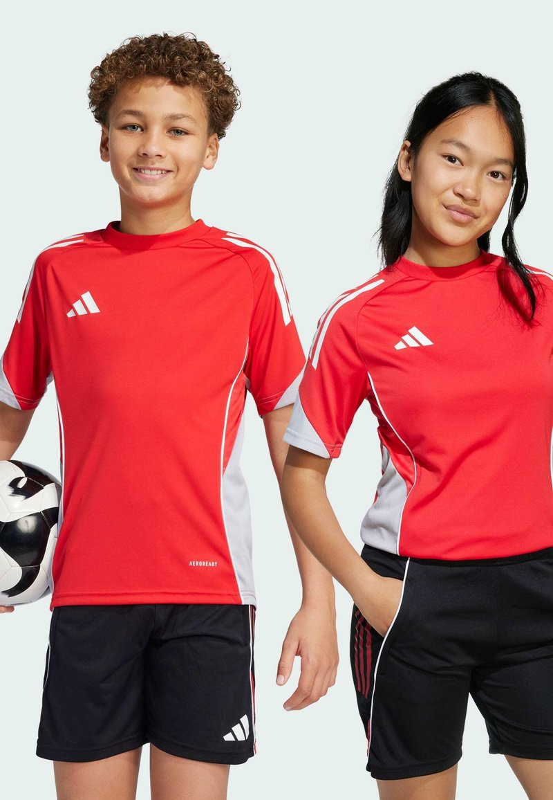 adidas Performance - TIRO 25 COMPETITION KIDS - Sport T-Shirt - pure ruby, Vergrößern