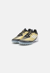 adidas Performance F50 LEAGUE MESSI TURF - Voetbalschoenen voor kunstgras - gold metallic/footwear white/core black