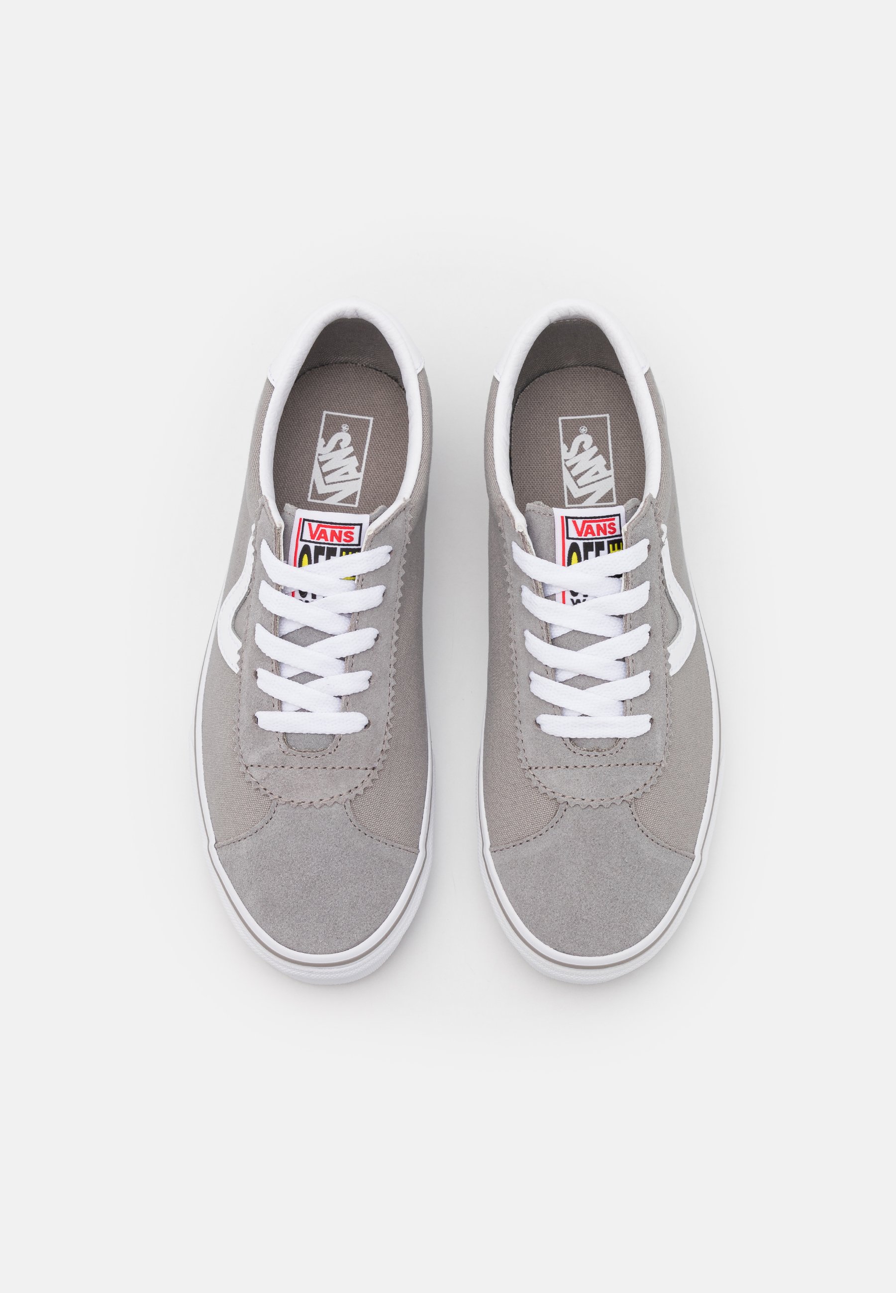 light grey low top vans