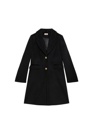 MIDI CON BOTTONI DORATI - Cappotto corto - nero