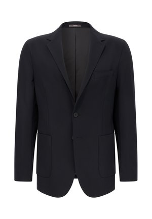 Námořnický blejzr s klopami, uzavíráním na dva knoflíky, jednou náprsní kapsou a dvěma předními kapsami. Hladká tkanina; nevyztužený interiér.