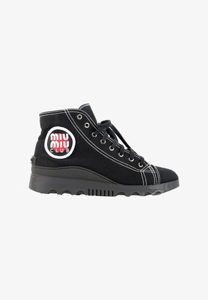 Miu Miu, CLOTH TRAINERS BLACK - Baskets montantes - black