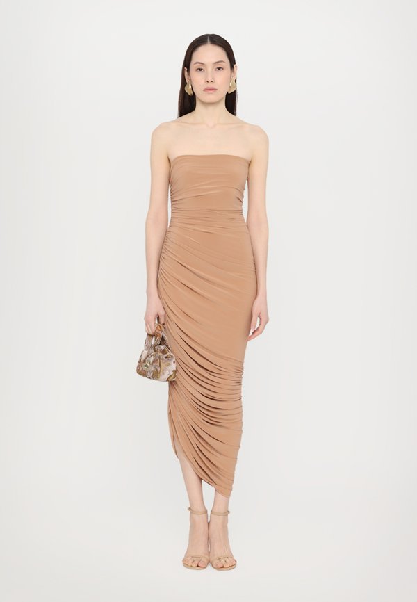 STRAPLESS DIANA GOWN - Jersey dress - cappuccino2