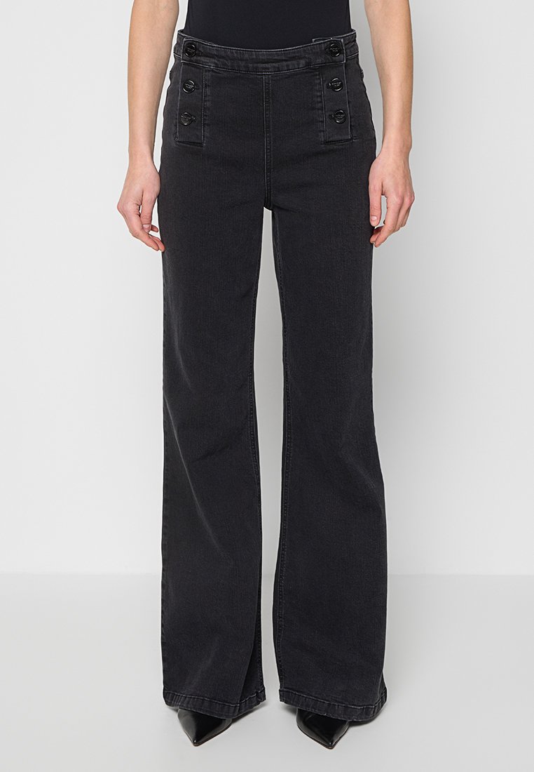 TWINSET Wide leg zwart