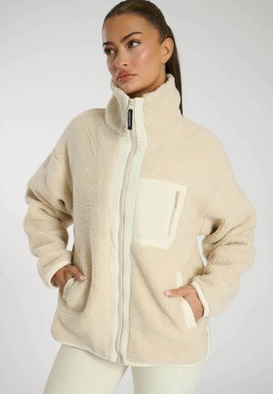 BORG ZIP JACKET - Fleecejacka - cream