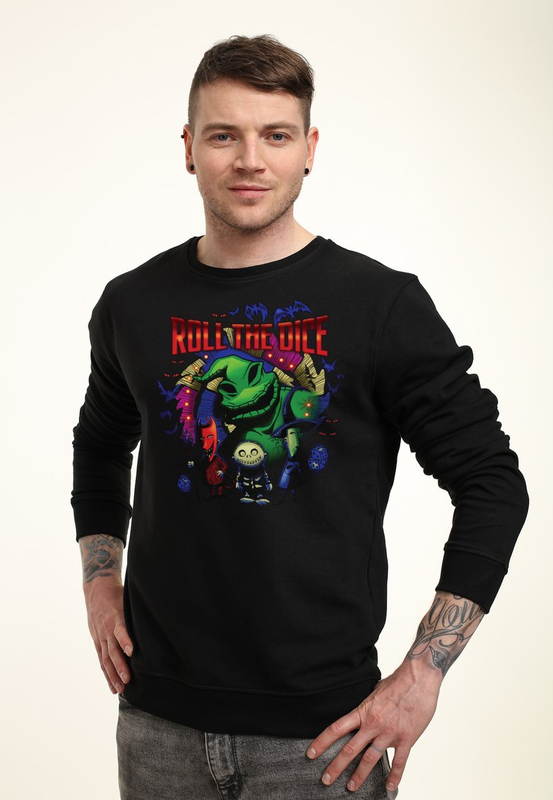 Henry Tiger NIGHTMARE BEFORE CHRISTMAS OOGIE DICE Sweatshirt Black henry-tiger-nightmare-before-christmas-oogie-dice-sweatshirt-black