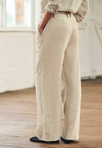 Next BLEND WIDE LEG TALL - Kalhoty - natural