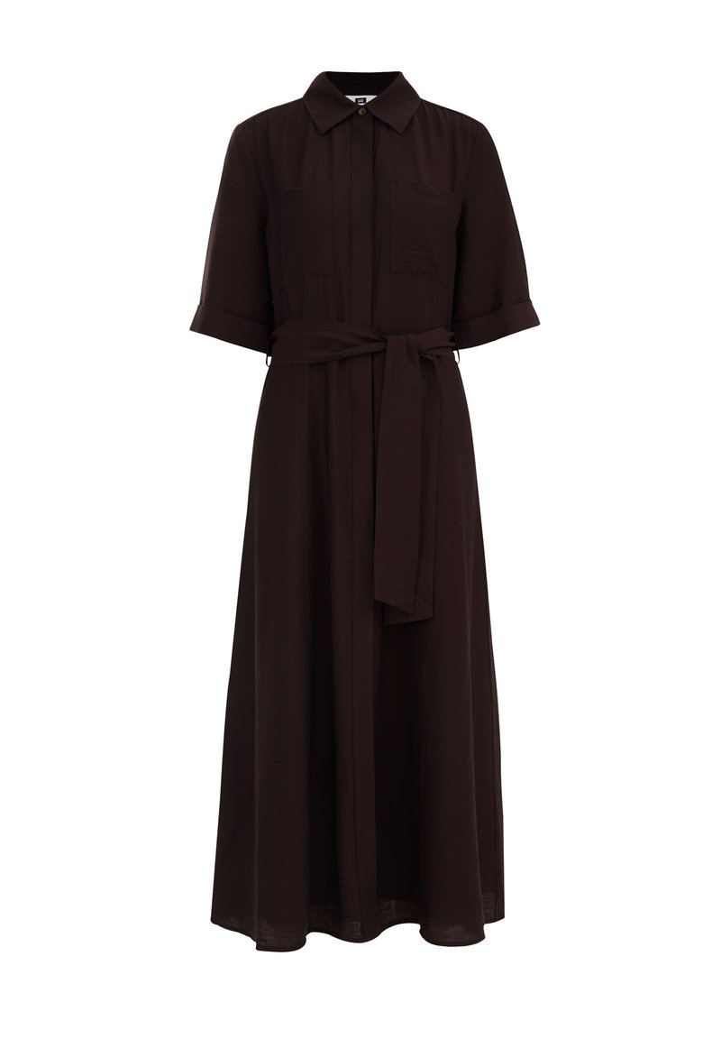 WE Fashion Blousejurk donkerbruin WE Fashion Blousejurk donkerbruin